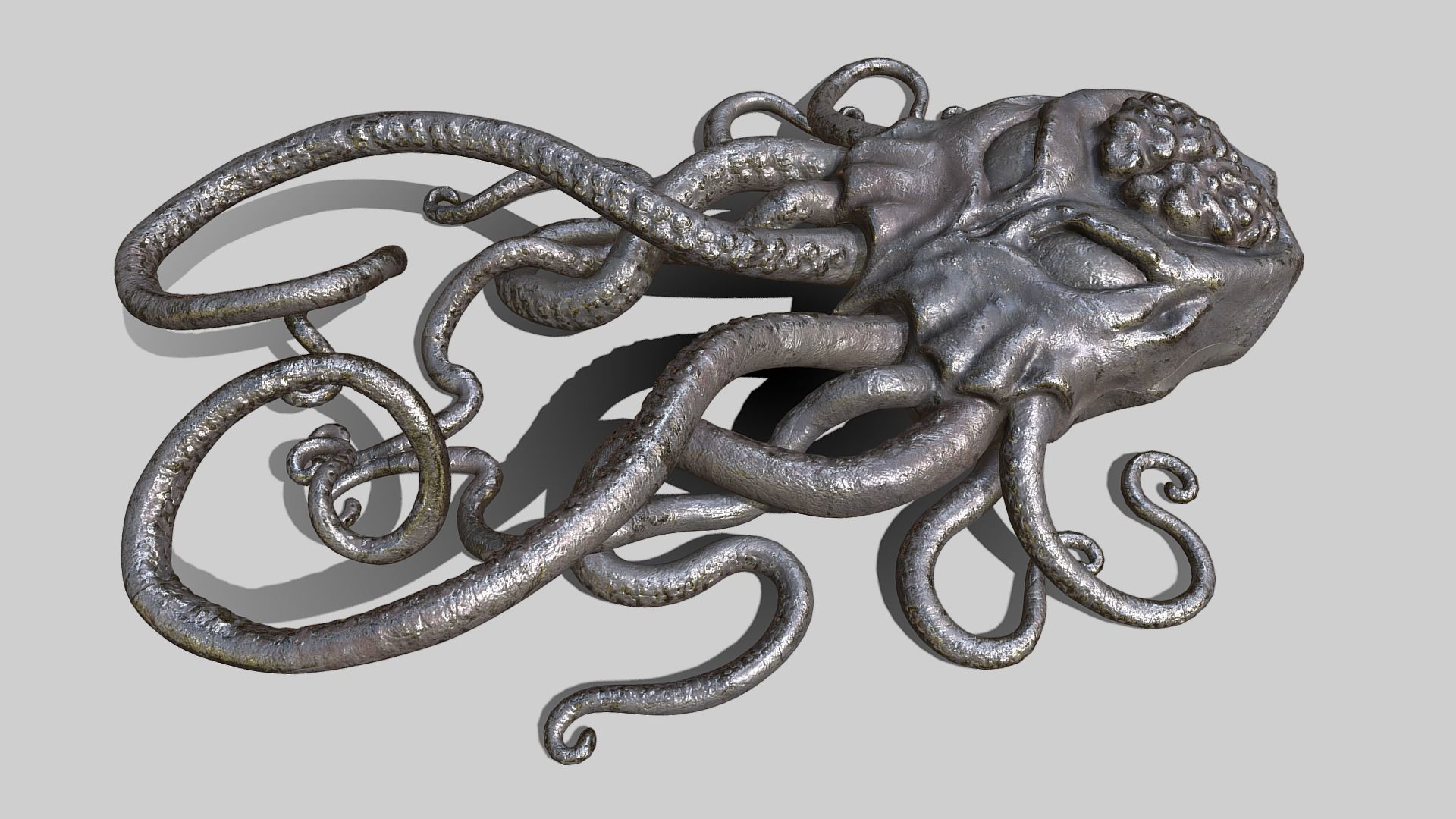 Cthulhu door knocker 3D model_7
