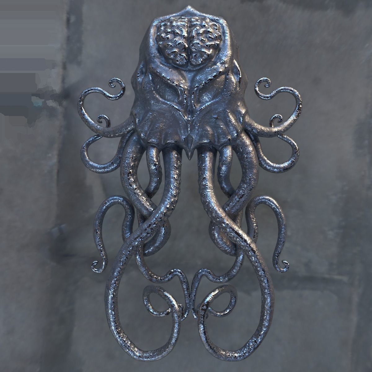 Cthulhu door knocker 3D model_19