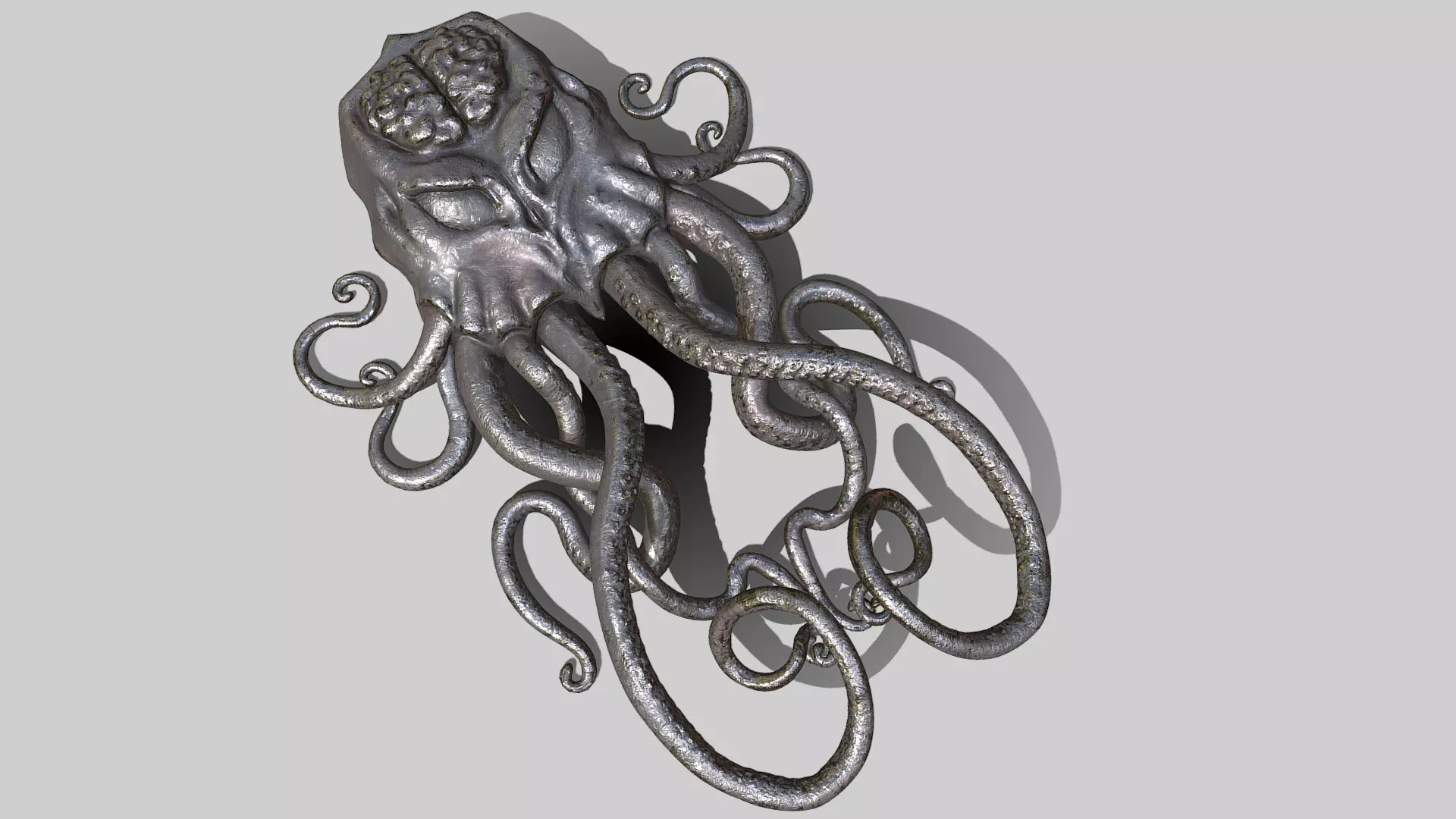 Cthulhu door knocker 3D model_0