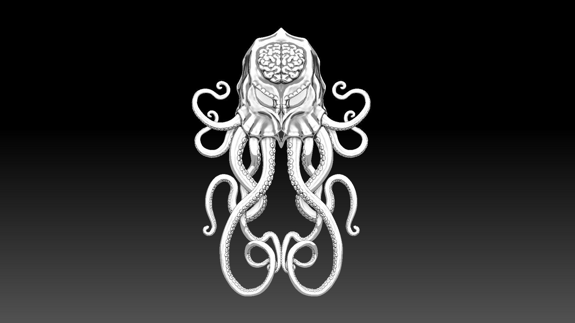 Cthulhu door knocker 3D model_16