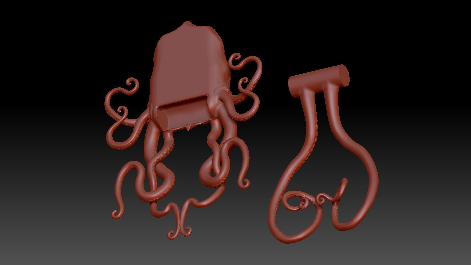 Cthulhu door knocker 3D model_6