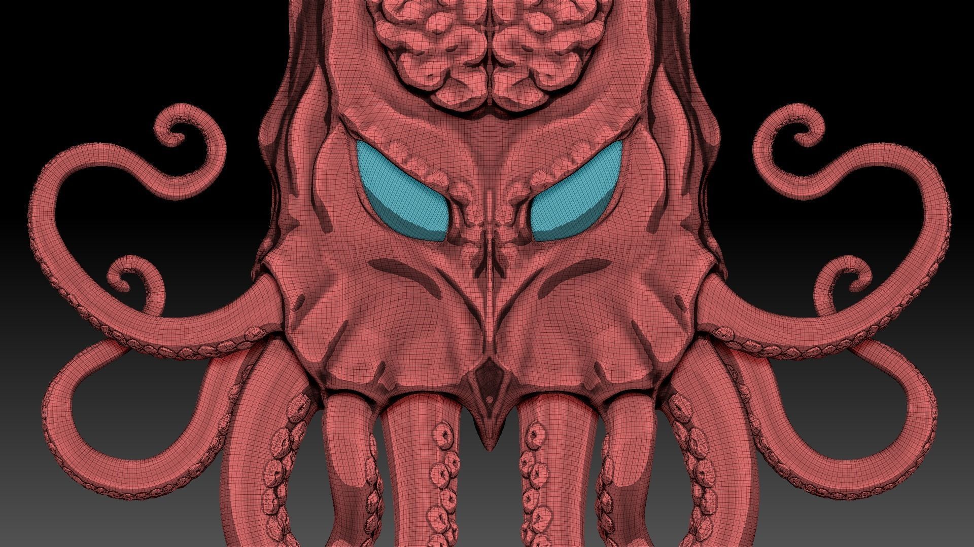 Cthulhu door knocker 3D model_17