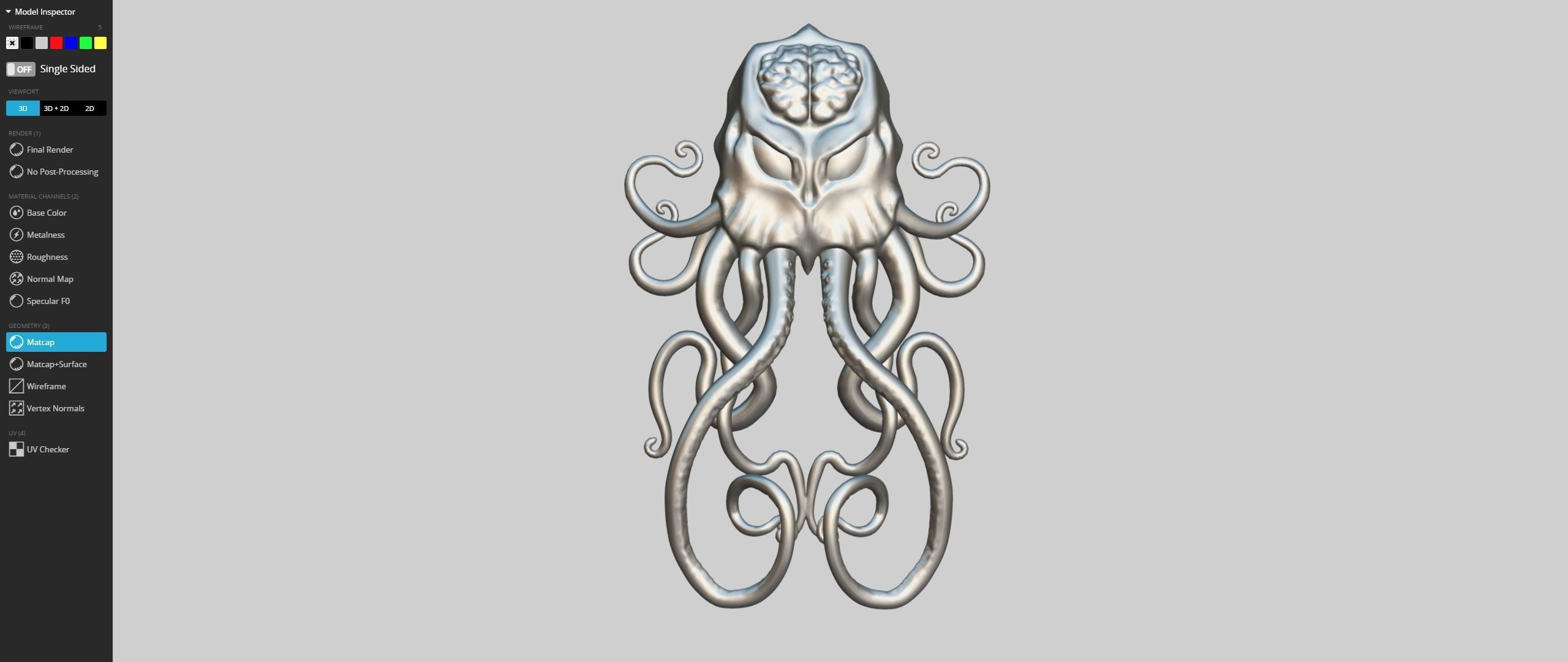 Cthulhu door knocker 3D model_11