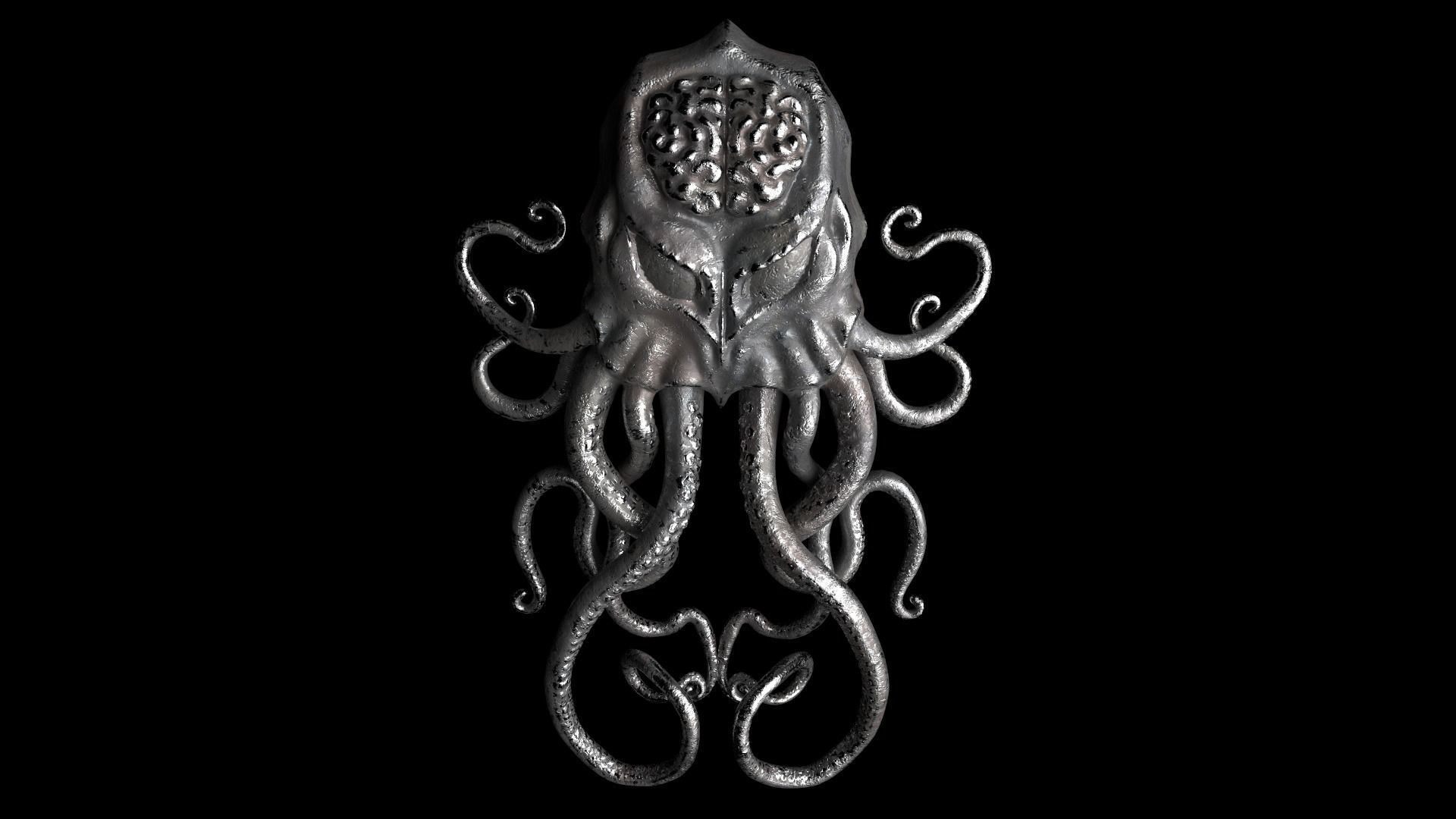 Cthulhu door knocker 3D model_18