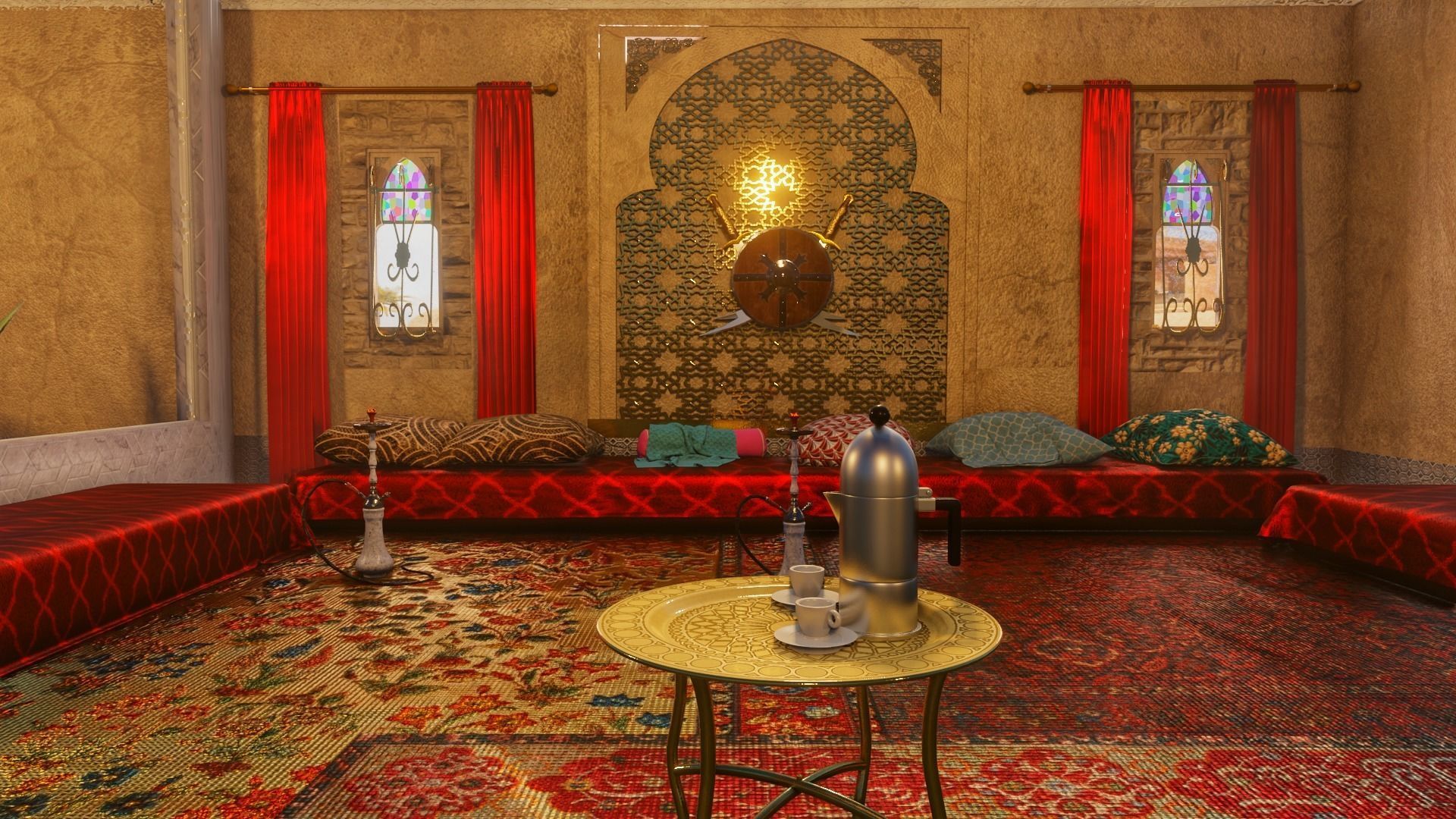 BAR - HOOKAH BAR 3D model_1