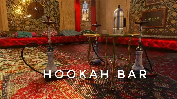 BAR - HOOKAH BAR  3D model