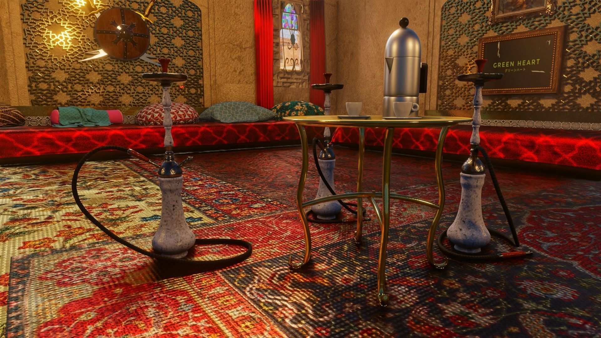 BAR - HOOKAH BAR 3D model_12