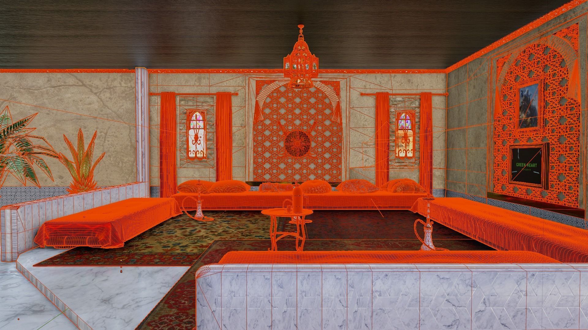 BAR - HOOKAH BAR 3D model_3