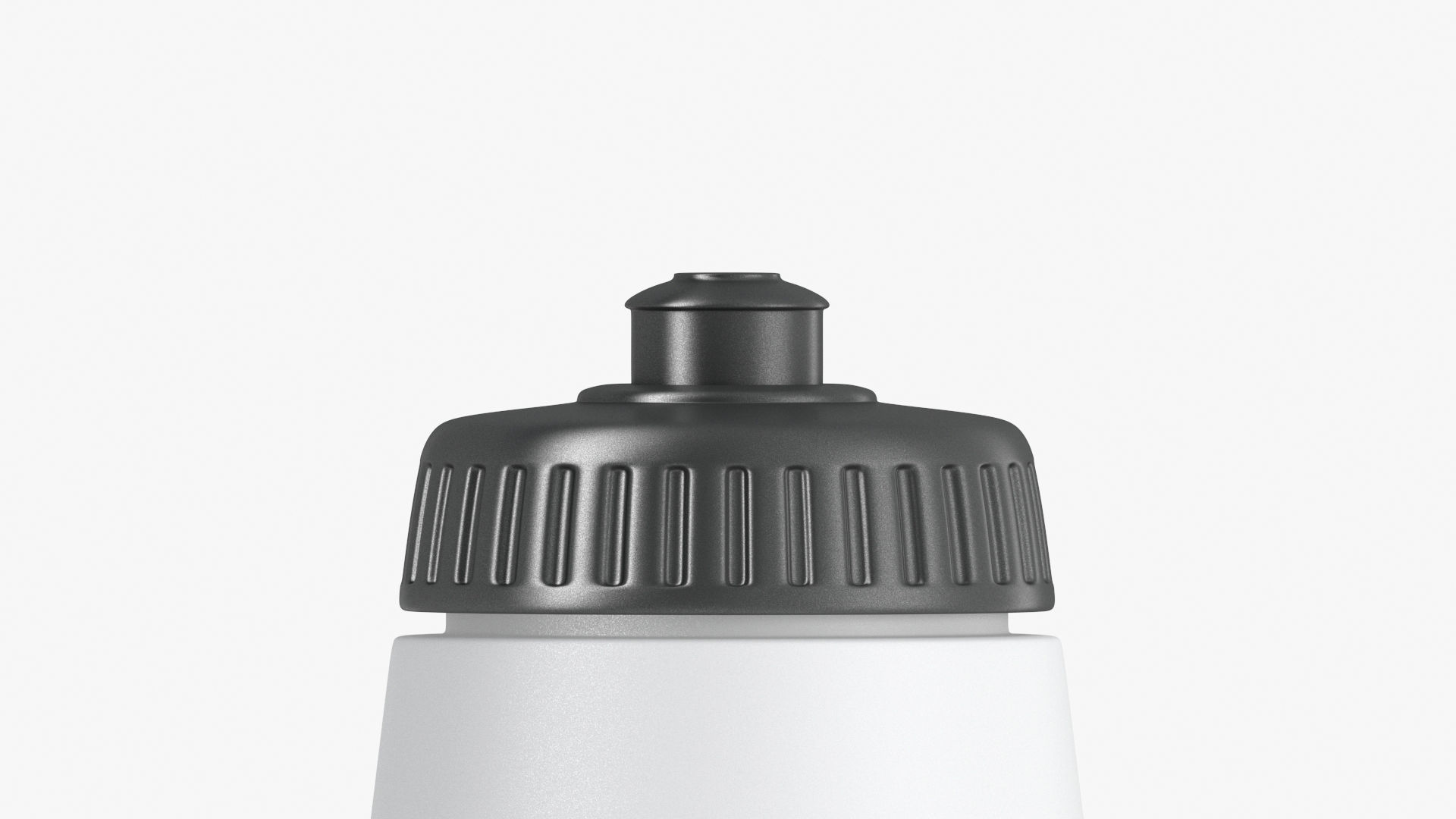 Plastic Sport Bottle - water botle with cap Low-poly 3D model_3