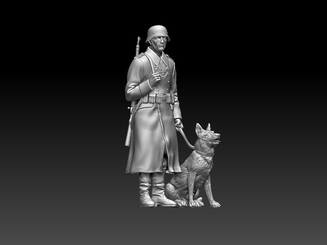 Feldgendarmerie German soldiers 3D print model_40