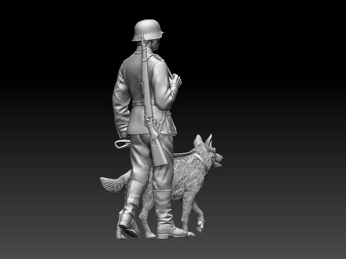 Feldgendarmerie German soldiers 3D print model_35