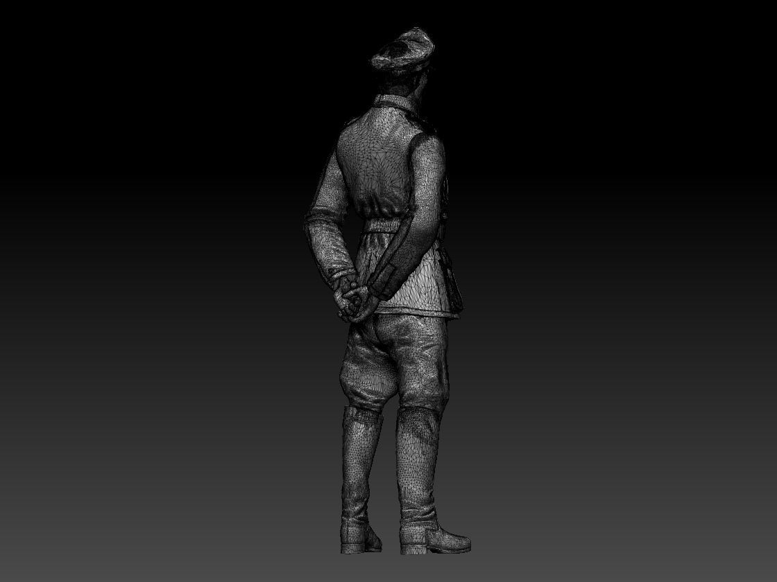 Feldgendarmerie German soldiers 3D print model_25