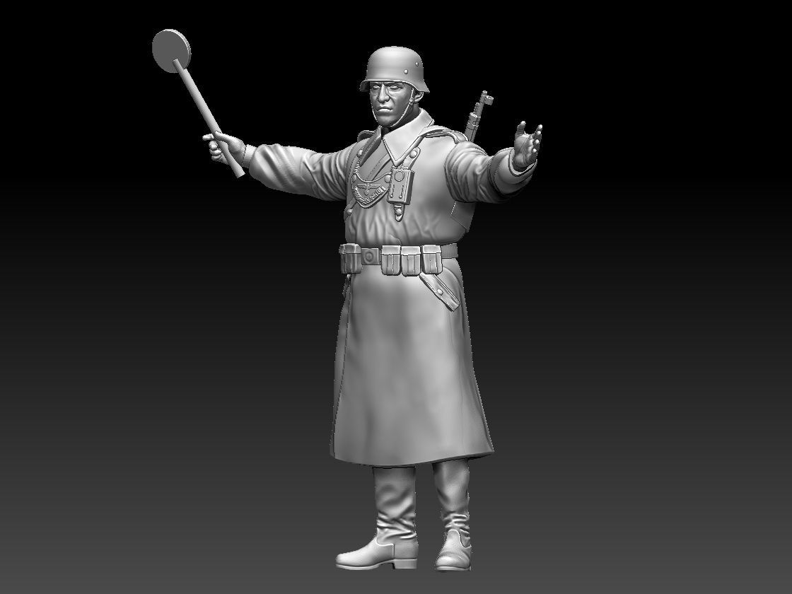Feldgendarmerie German soldiers 3D print model_7