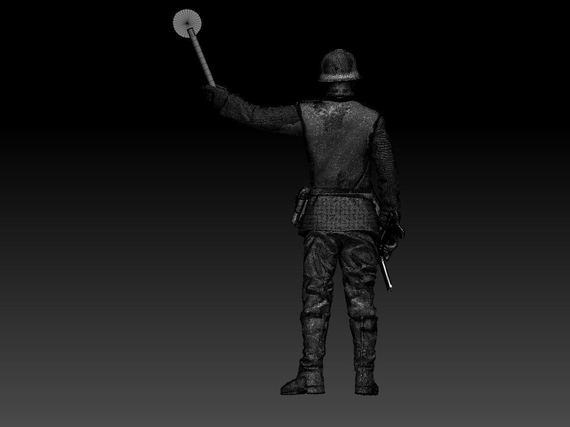 Feldgendarmerie German soldiers 3D print model_50