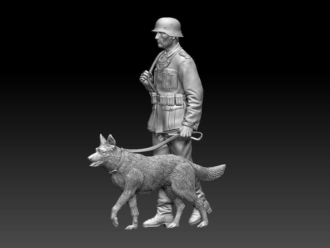 Feldgendarmerie German soldiers 3D print model_26