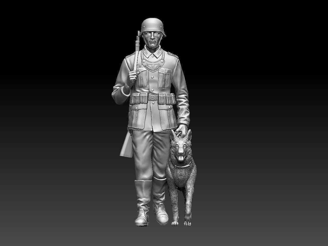 Feldgendarmerie German soldiers 3D print model_23