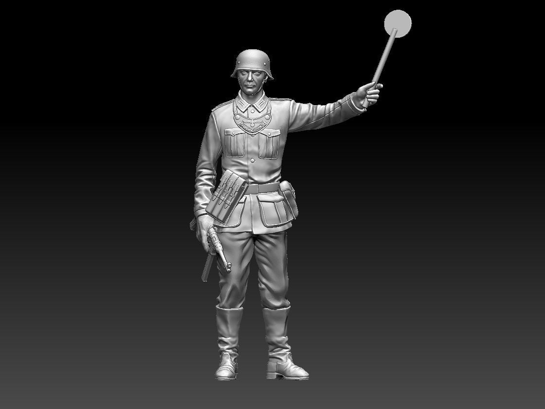 Feldgendarmerie German soldiers 3D print model_27