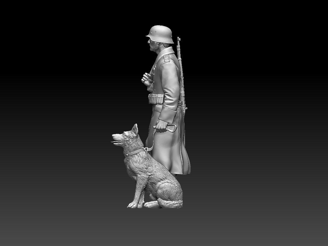 Feldgendarmerie German soldiers 3D print model_41