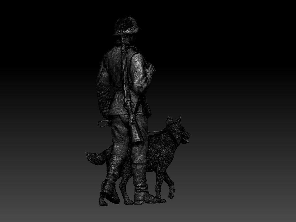 Feldgendarmerie German soldiers 3D print model_75