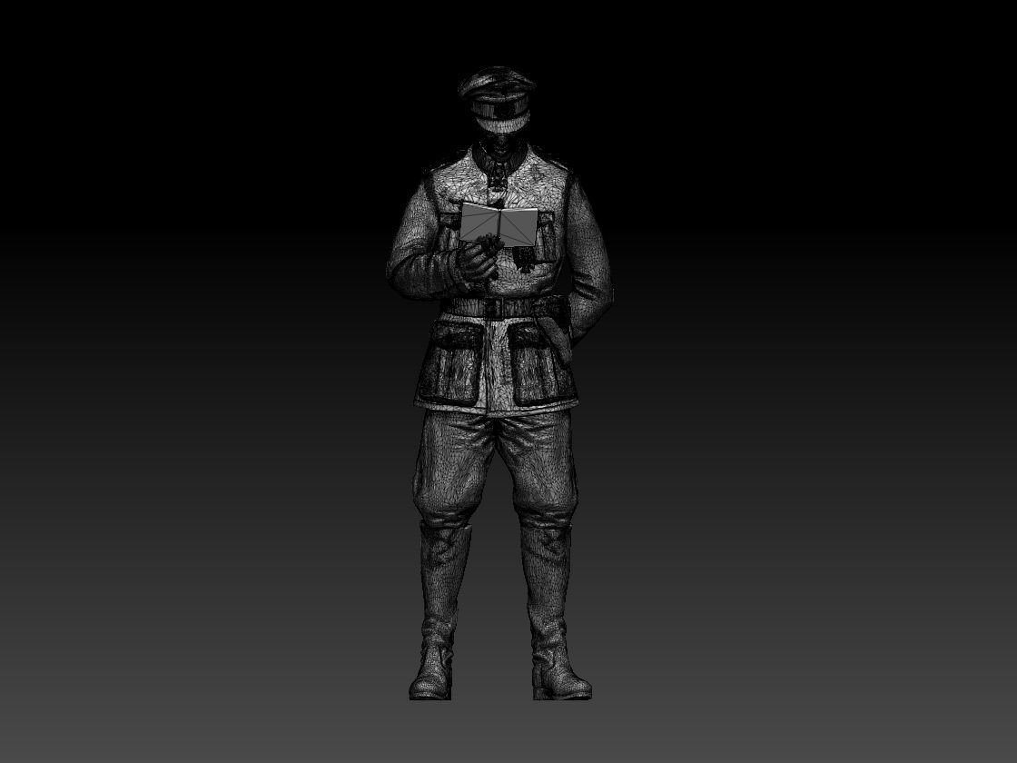 Feldgendarmerie German soldiers 3D print model_46