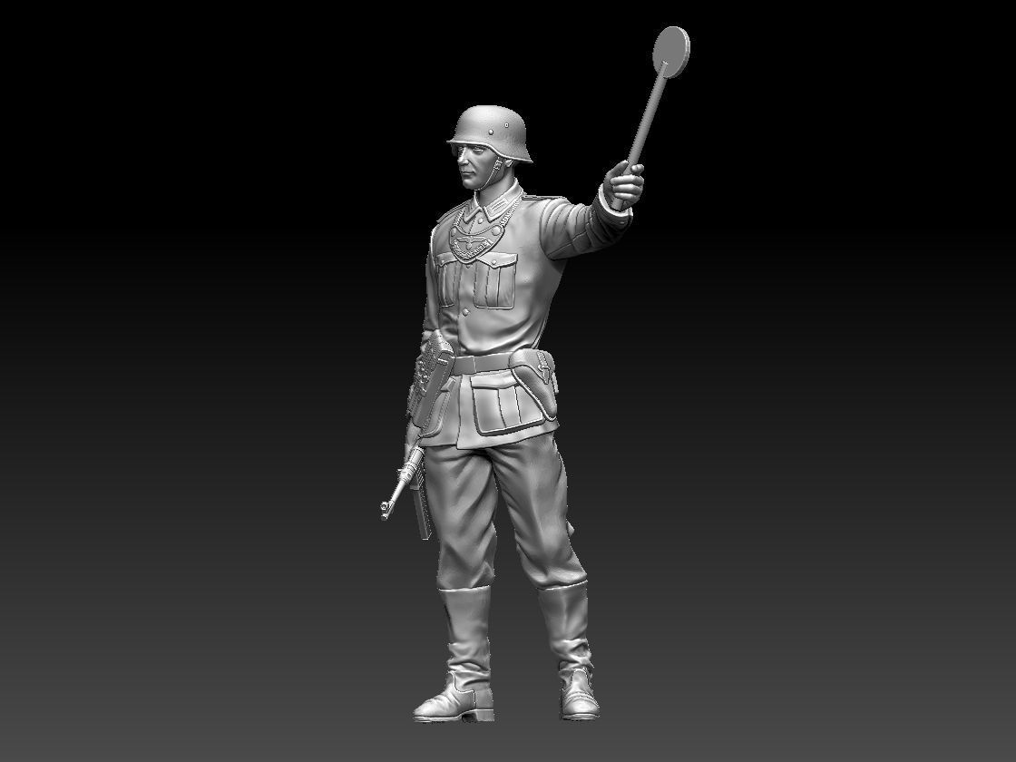 Feldgendarmerie German soldiers 3D print model_42