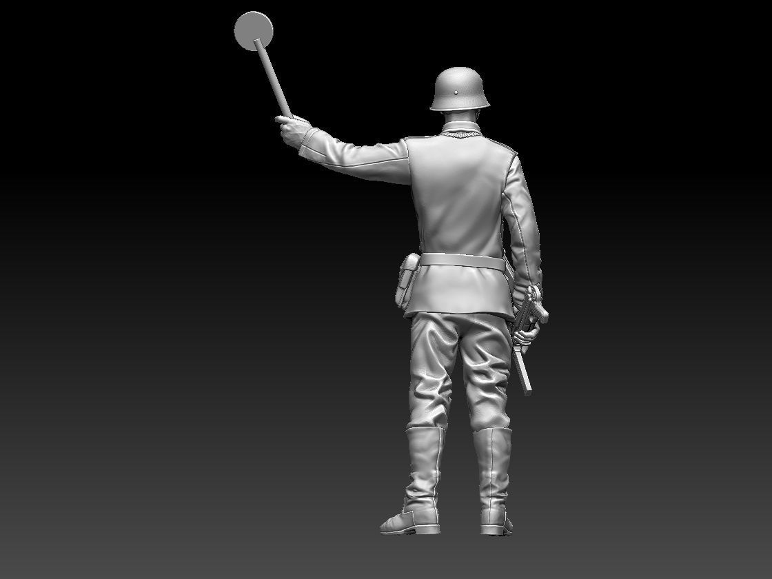 Feldgendarmerie German soldiers 3D print model_17