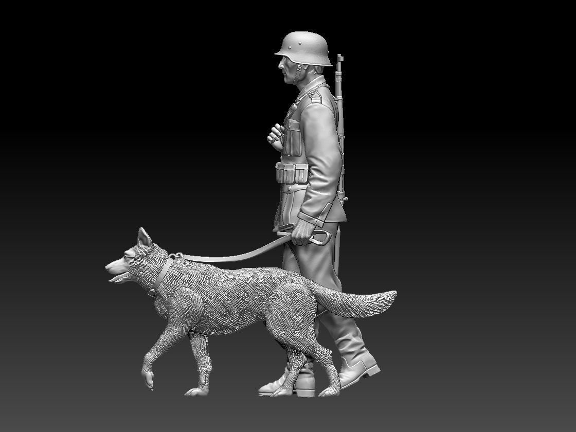 Feldgendarmerie German soldiers 3D print model_53