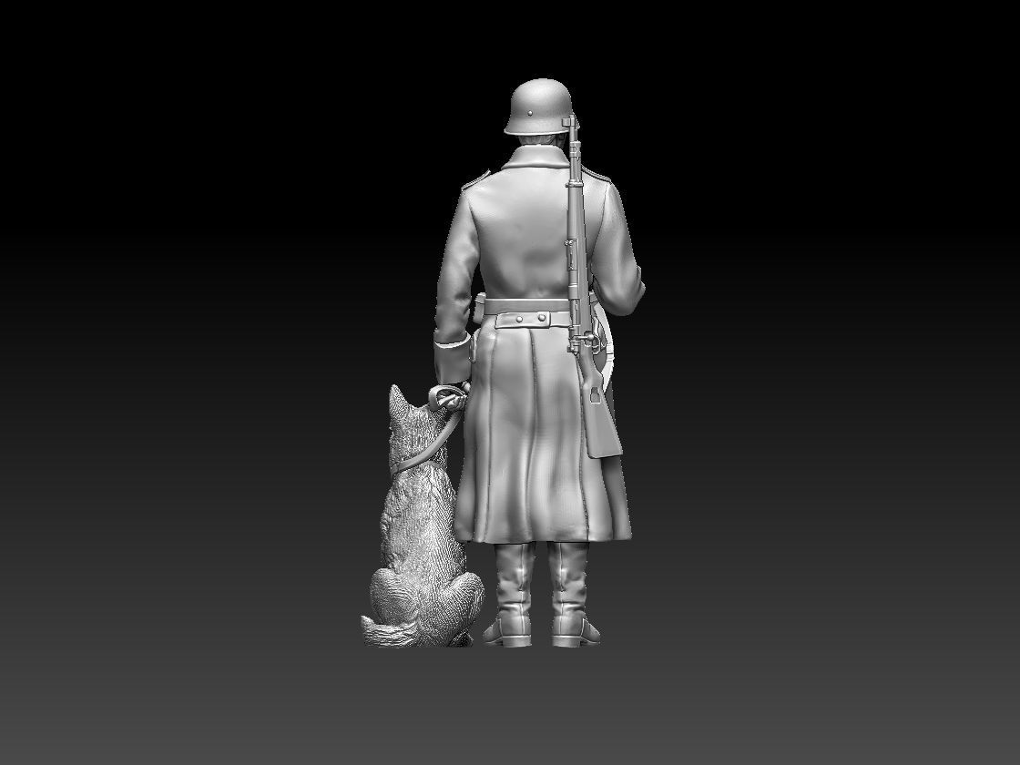 Feldgendarmerie German soldiers 3D print model_12