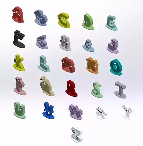 Alphabet lore 3D print model