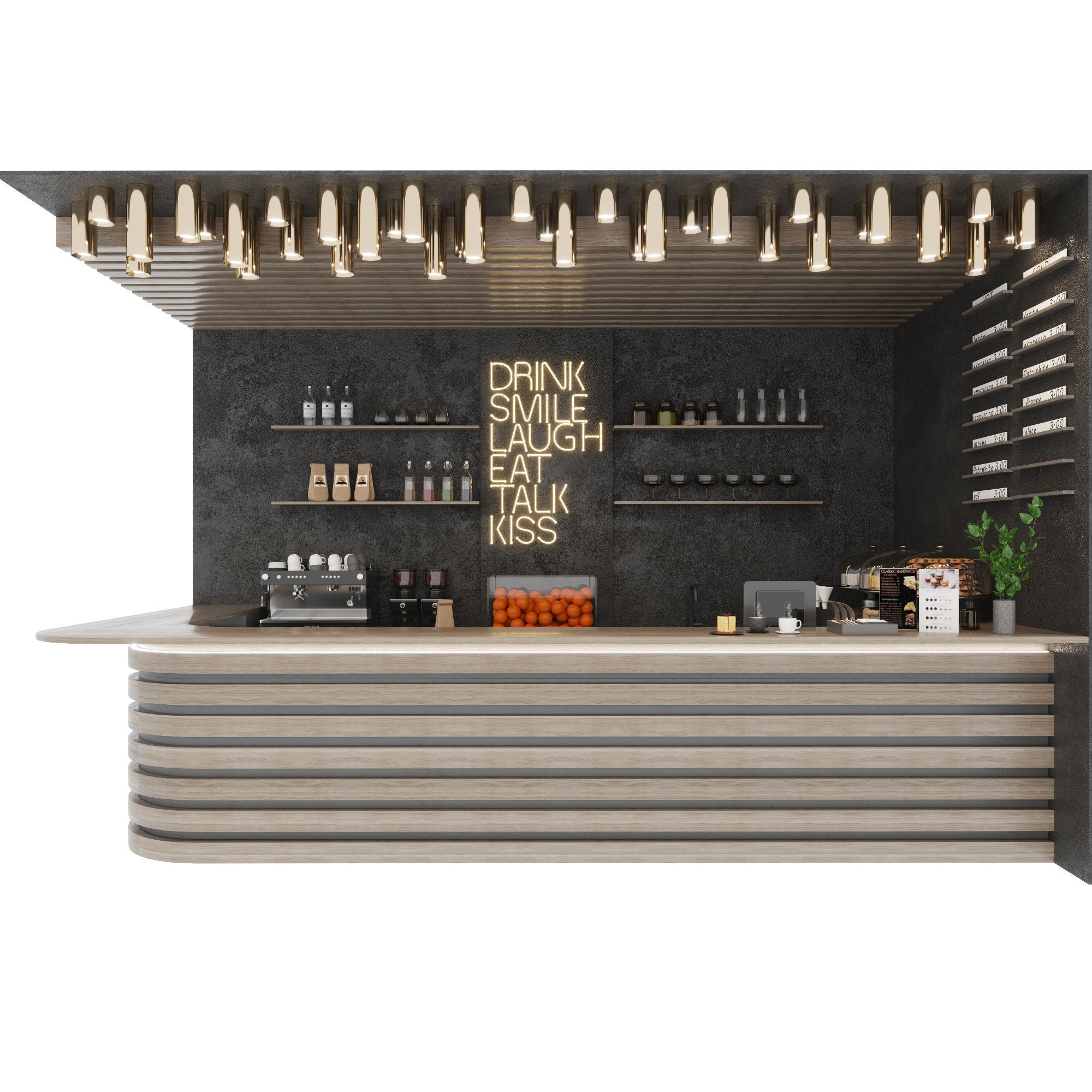 Coffee house 3D model_2