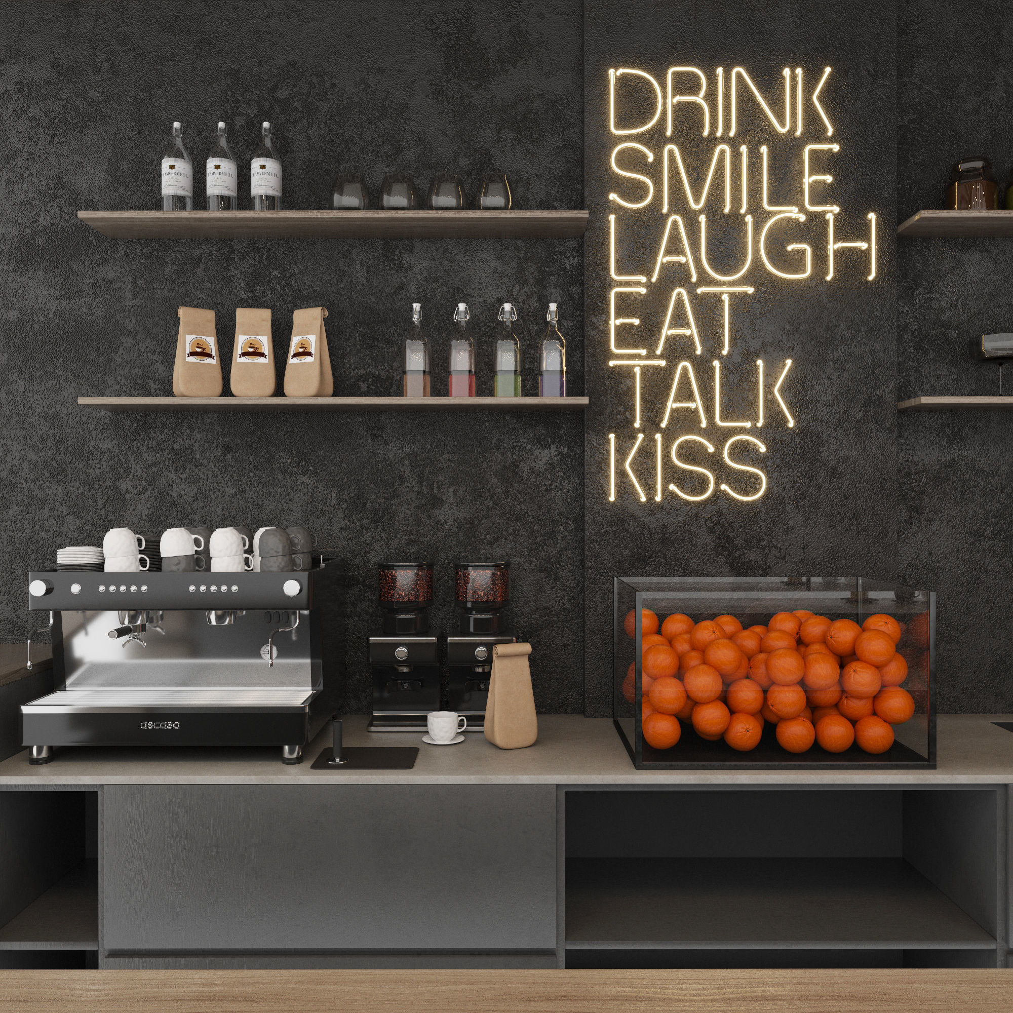 Coffee house 3D model_3