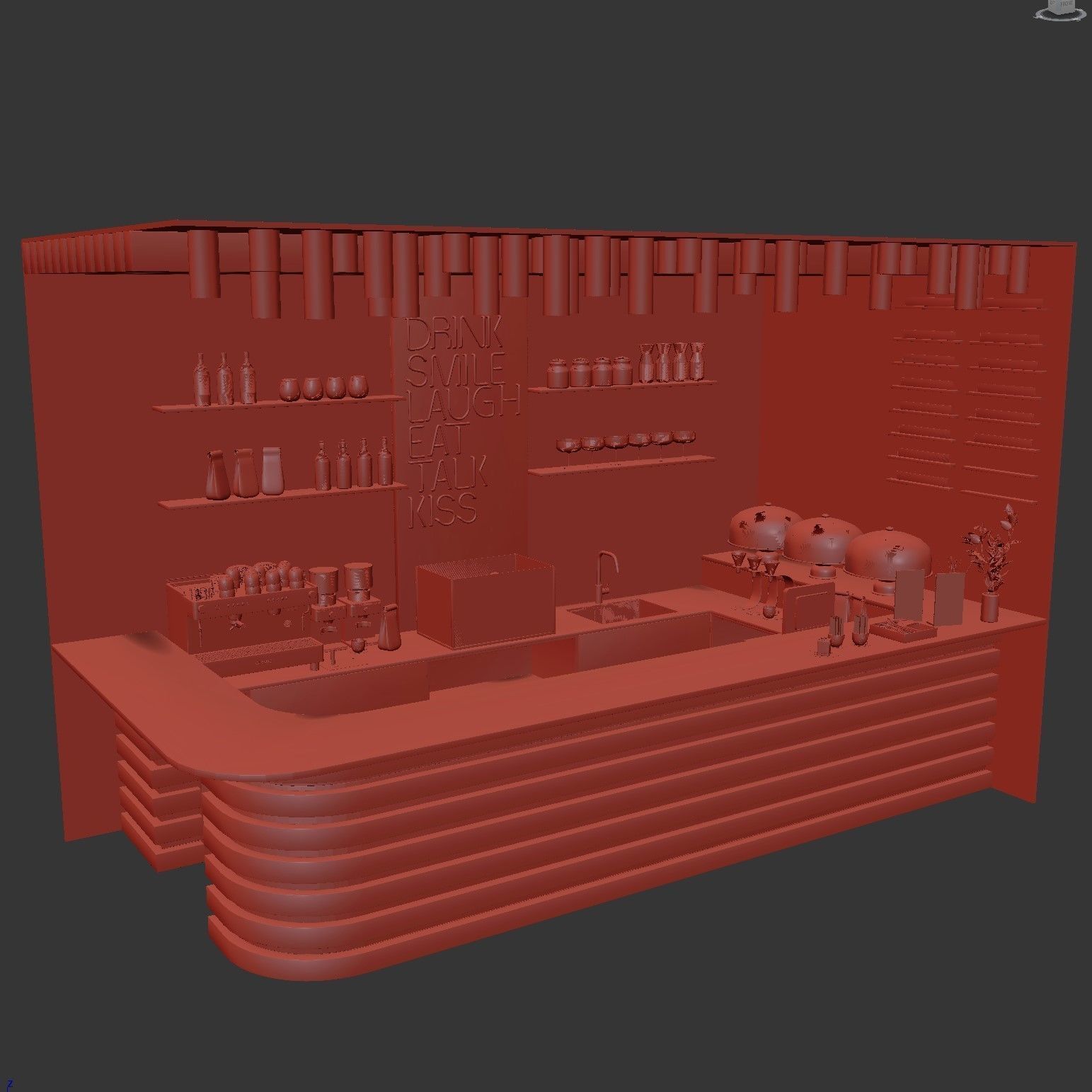 Coffee house 3D model_9