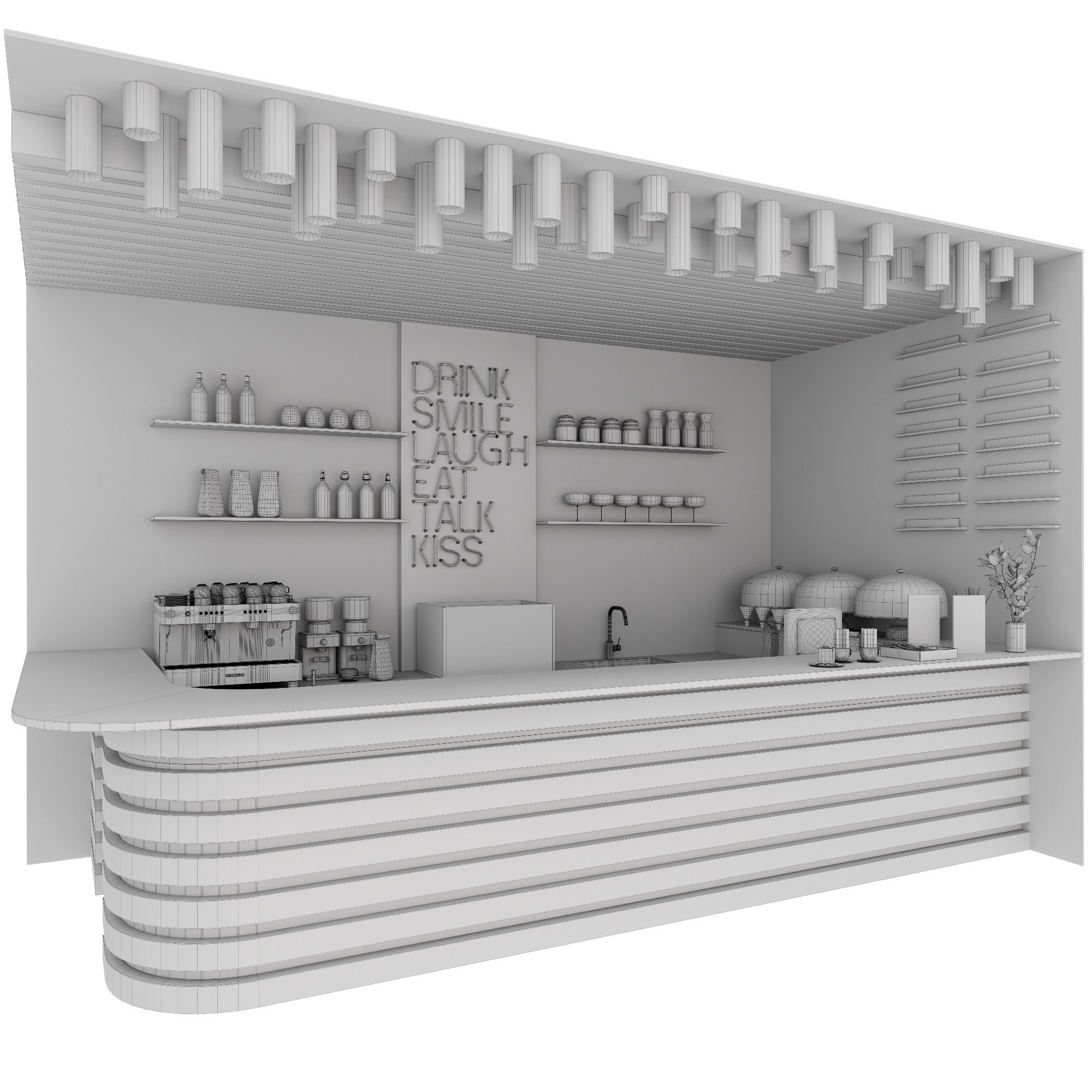 Coffee house 3D model_8