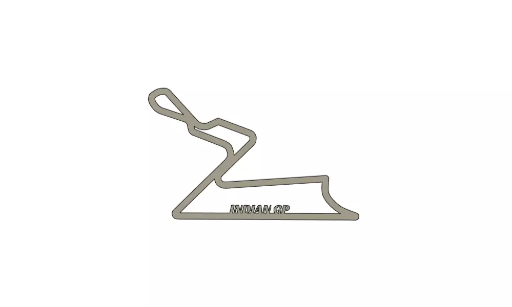 2025 Indian MotoGP Racing Track 3D print model_0