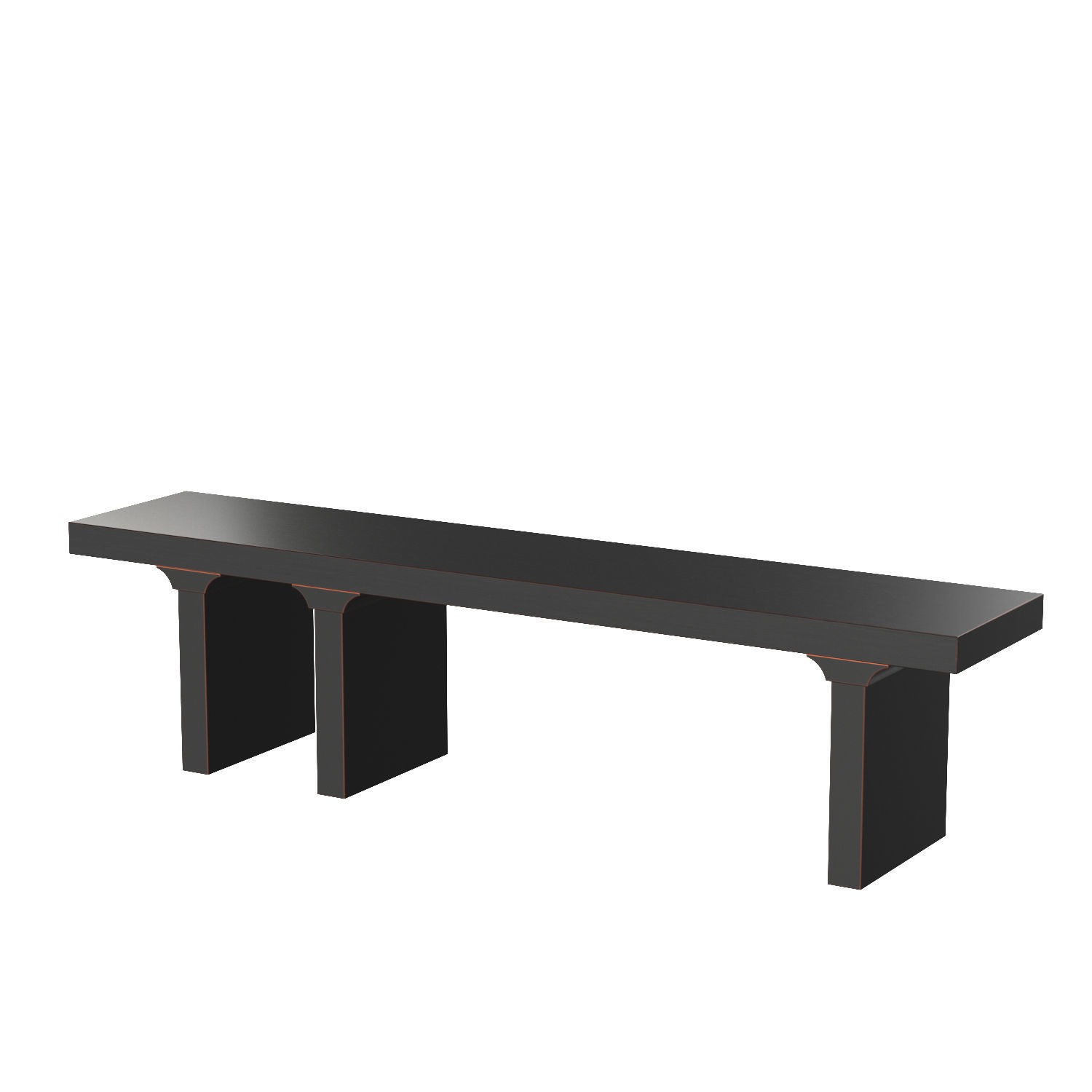 Kir Bench Hand Rubbed Black 3D model_4