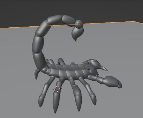 Stylized Scorpion Low-poly 3D model_16
