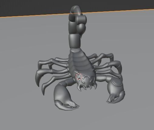 Stylized Scorpion Low-poly 3D model_13
