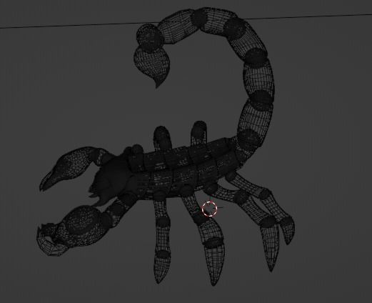 Stylized Scorpion Low-poly 3D model_25