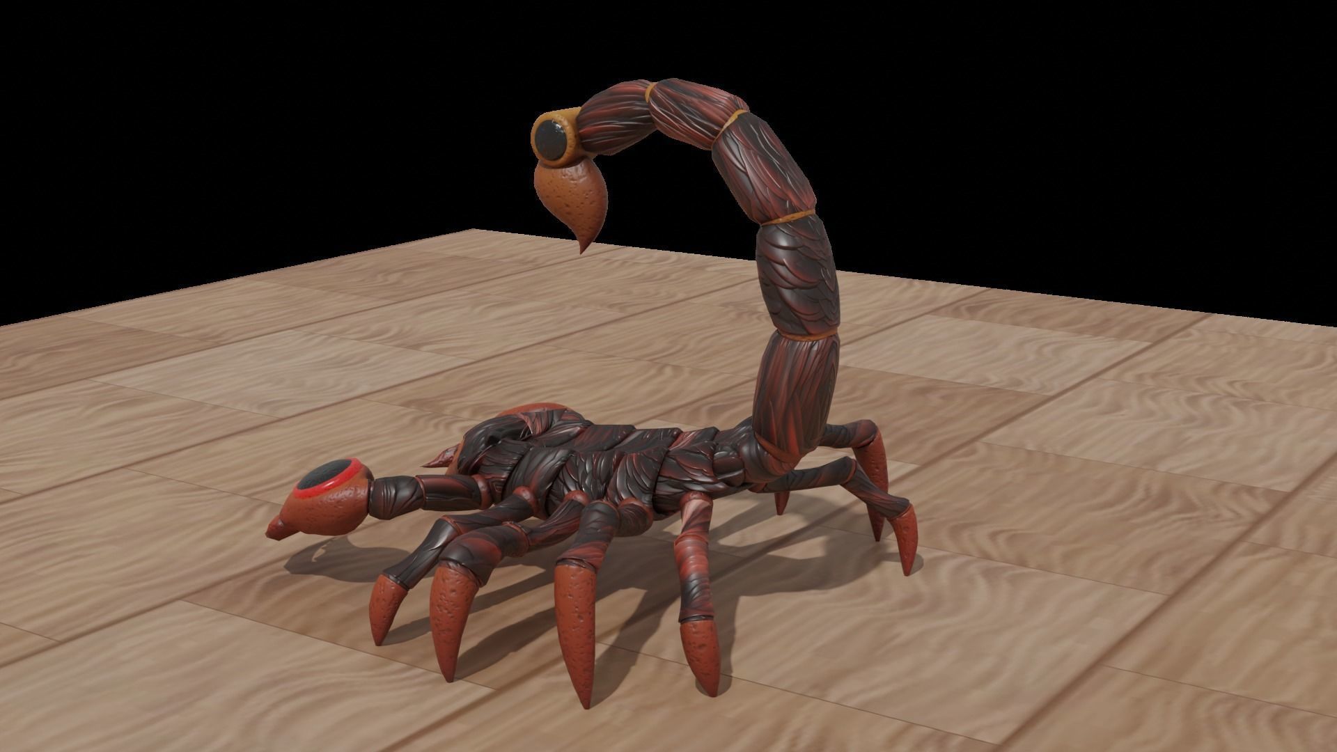 Stylized Scorpion Low-poly 3D model_9