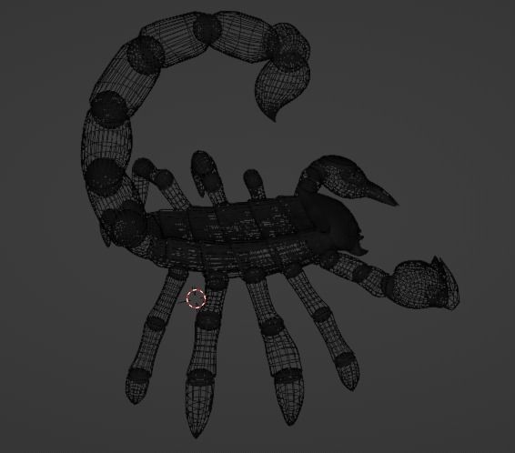 Stylized Scorpion Low-poly 3D model_26
