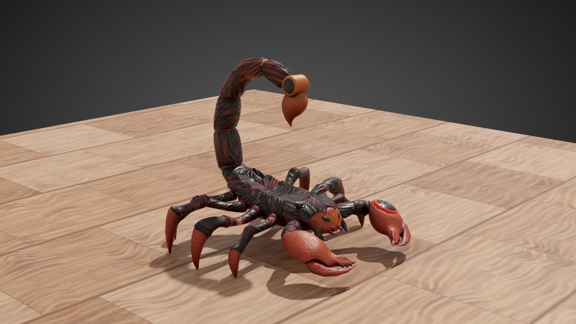Stylized Scorpion Low-poly 3D model_1