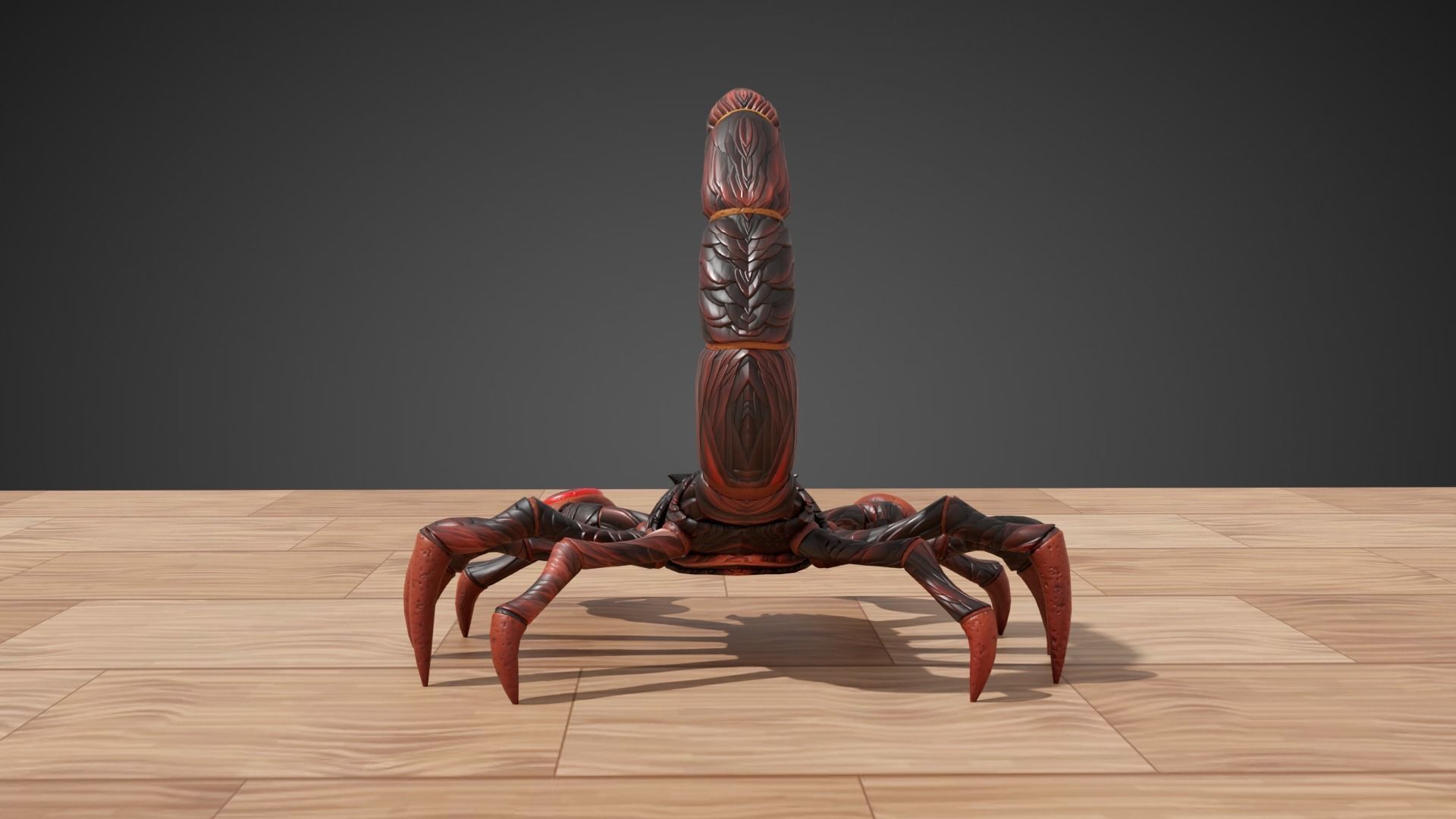 Stylized Scorpion Low-poly 3D model_4