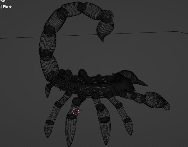 Stylized Scorpion Low-poly 3D model_21