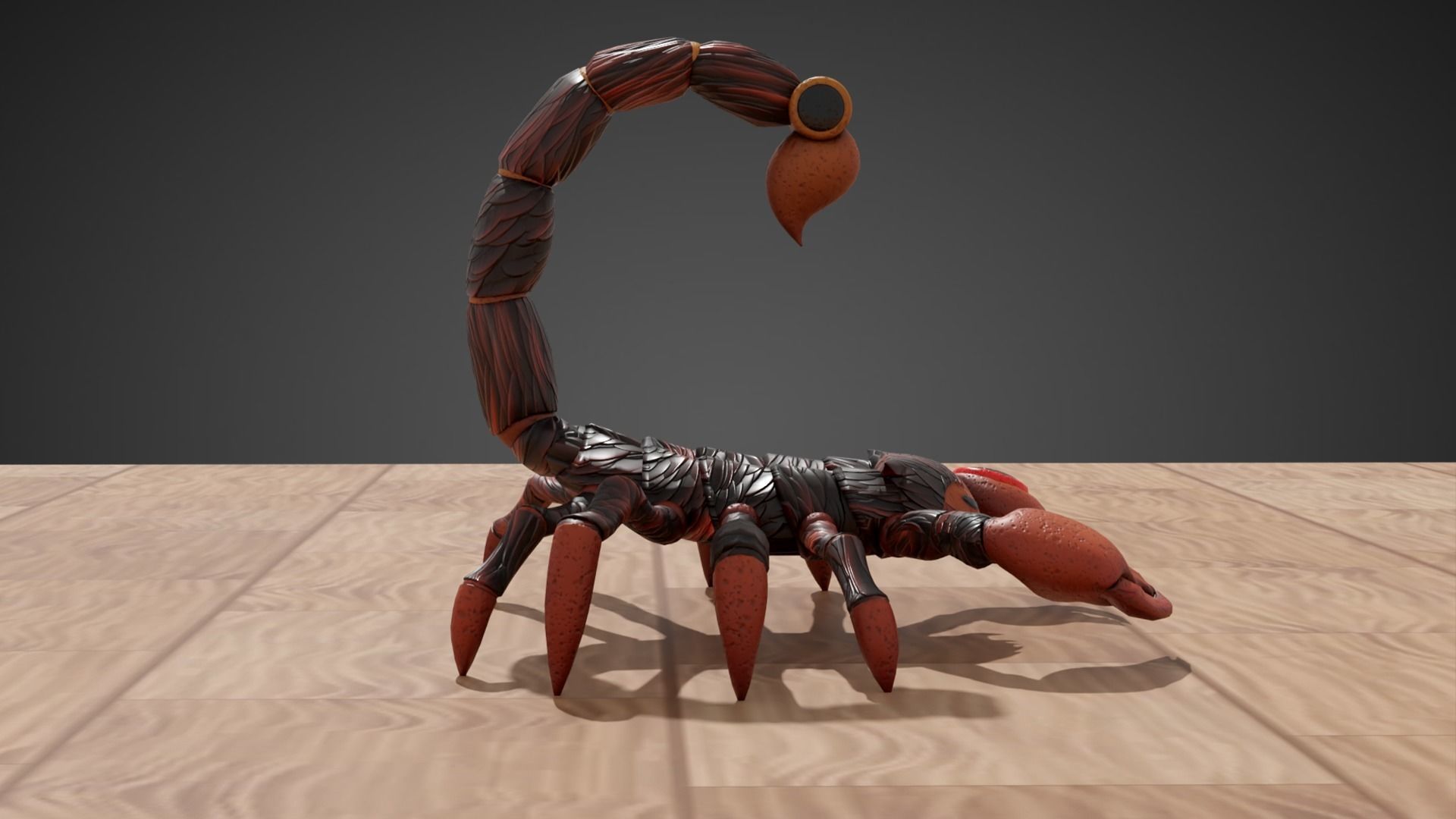 Stylized Scorpion Low-poly 3D model_2