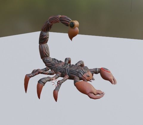 Stylized Scorpion Low-poly 3D model_27