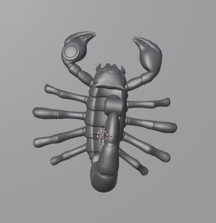 Stylized Scorpion Low-poly 3D model_19