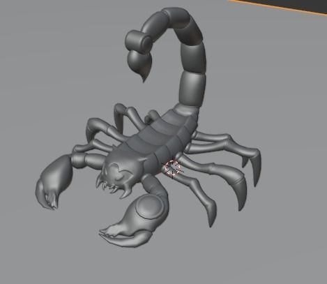 Stylized Scorpion Low-poly 3D model_33