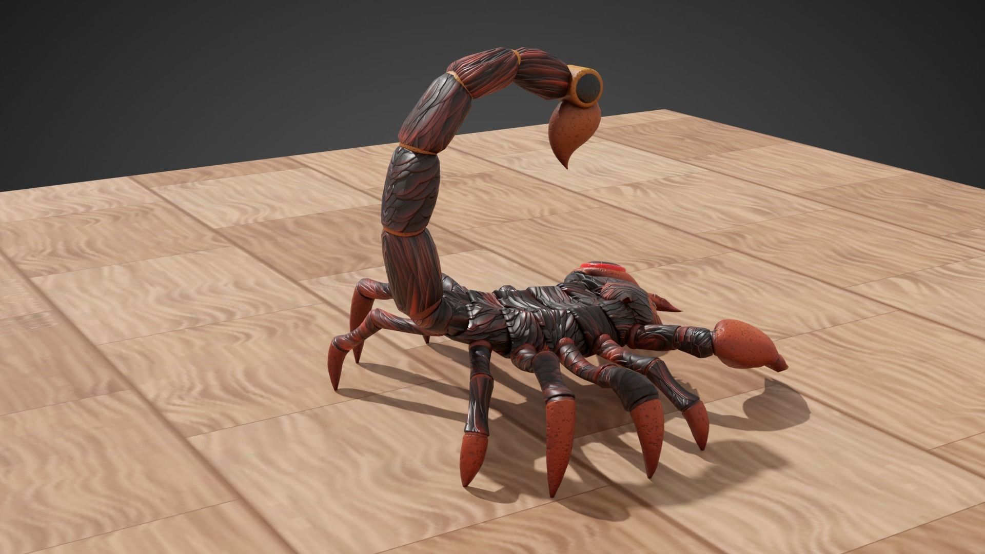 Stylized Scorpion Low-poly 3D model_5