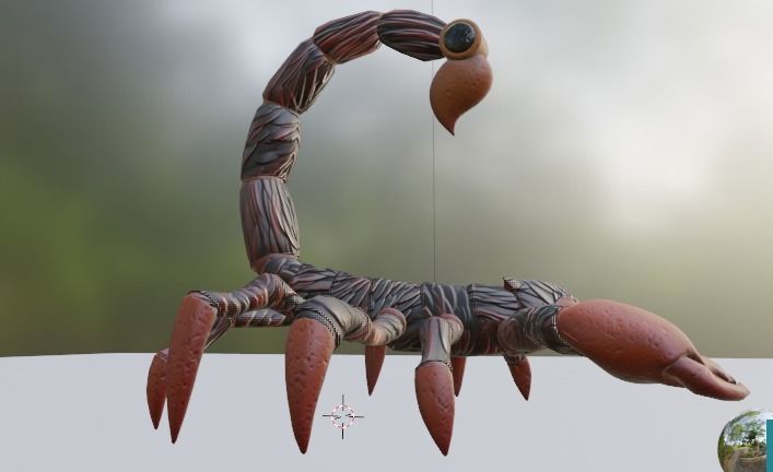 Stylized Scorpion Low-poly 3D model_31