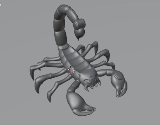 Stylized Scorpion Low-poly 3D model_17
